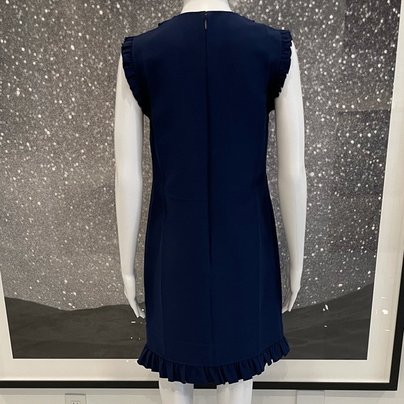 Gucci Ruffle Shift Dress with Pearl Buttons - Picture 5 of 12